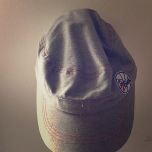 Gray 76ers Hat